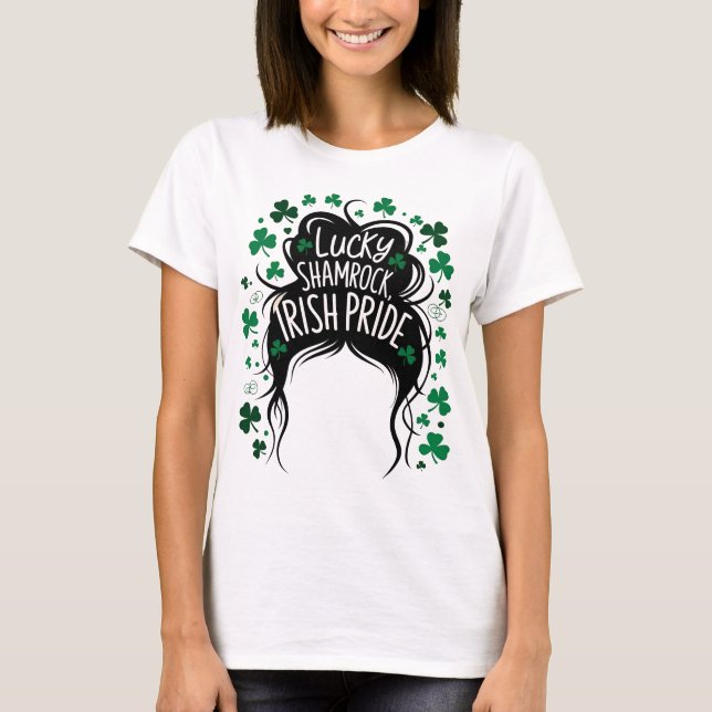 Happy St. Patricks Day Kleeblatt Irish Saint Patri T-Shirt (Vorderseite)