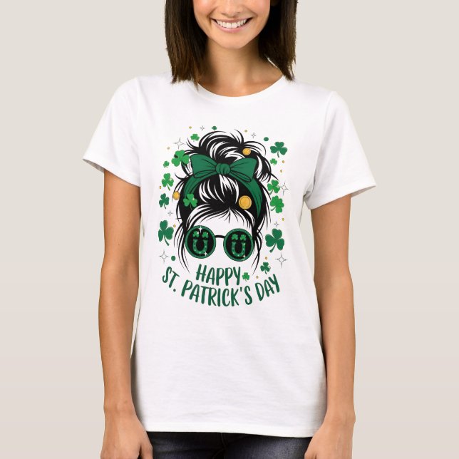 Happy St. Patricks Day Kleeblatt Irish Saint Patri T-Shirt (Vorderseite)