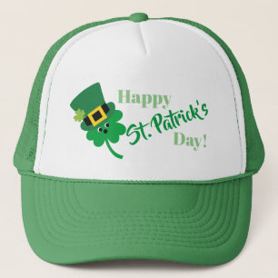 Happy St Patricks Day Kleeblatt Truckerkappe