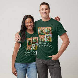 Happy St. Patrick's Day Kleeblatts Foto T-Shirt
