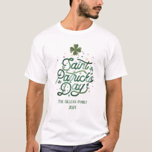 Happy St. Patrick's Day Kleeblatts Foto T-Shirt
