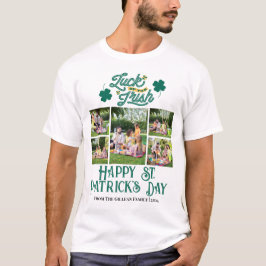 Happy St. Patrick's Day Kleeblatts Foto T-Shirt