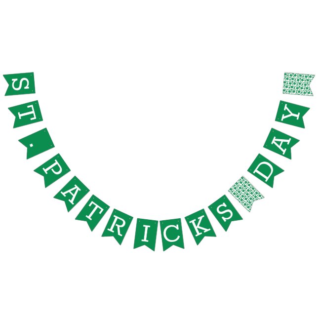 Happy St Patricks Day Kleeblatts Green Wimpelkette (Alle)