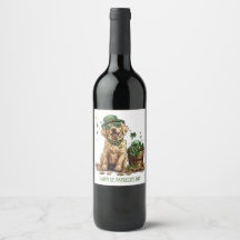 Happy St. Patrick's Day Labrador Retriever Dog