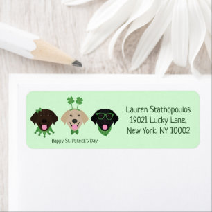Happy St Patricks Day Labrador Retriever Hunde