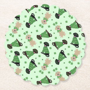 Happy St Patricks Day Labrador Retriever Hunde Untersetzer