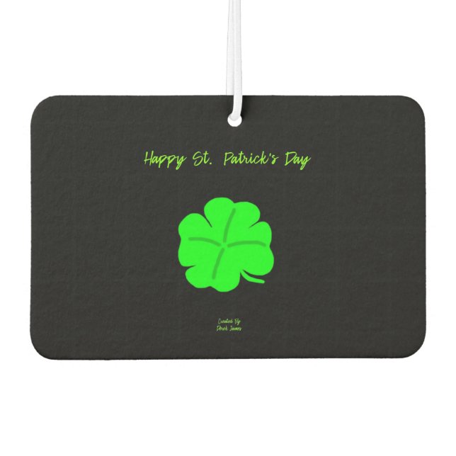 Happy St. Patrick's Day Landschaft Freshener Autolufterfrischer (Vorderseite)