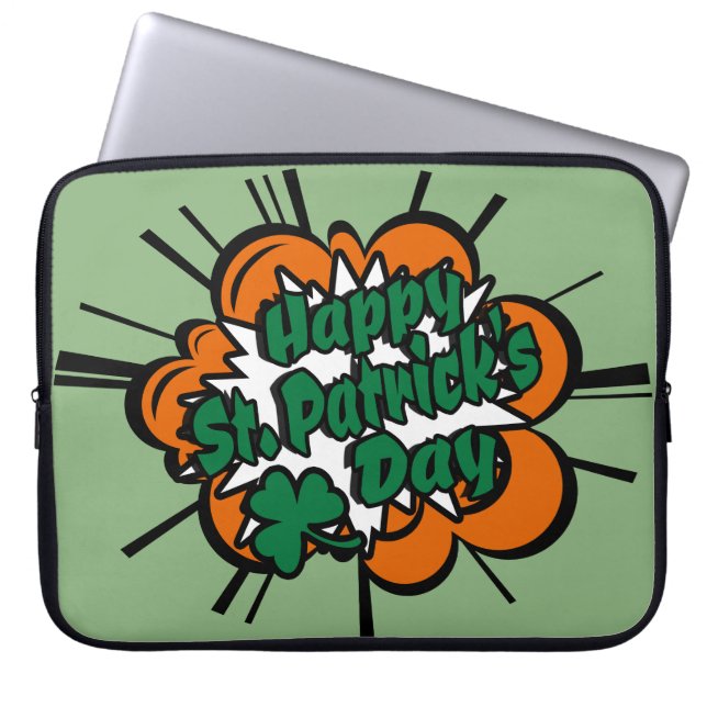 Happy St. Patrick's Day Laptopschutzhülle (Vorderseite)