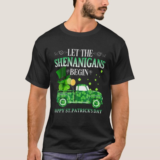 Happy St. Patrick's Day Lass Patrick's Day Begin T-Shirt (Vorderseite)
