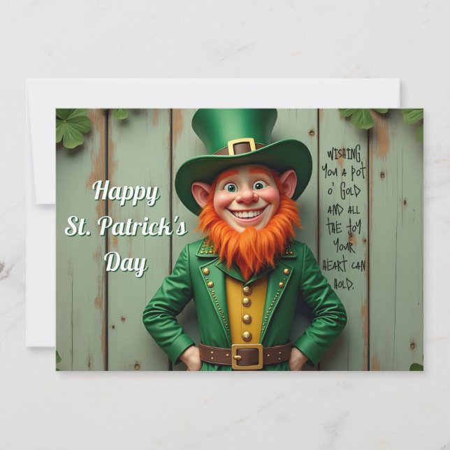 Happy St. Patrick's Day Leprechaun (Vorderseite)