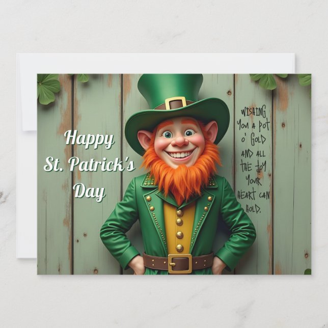 Happy St. Patrick's Day Leprechaun (Vorderseite)