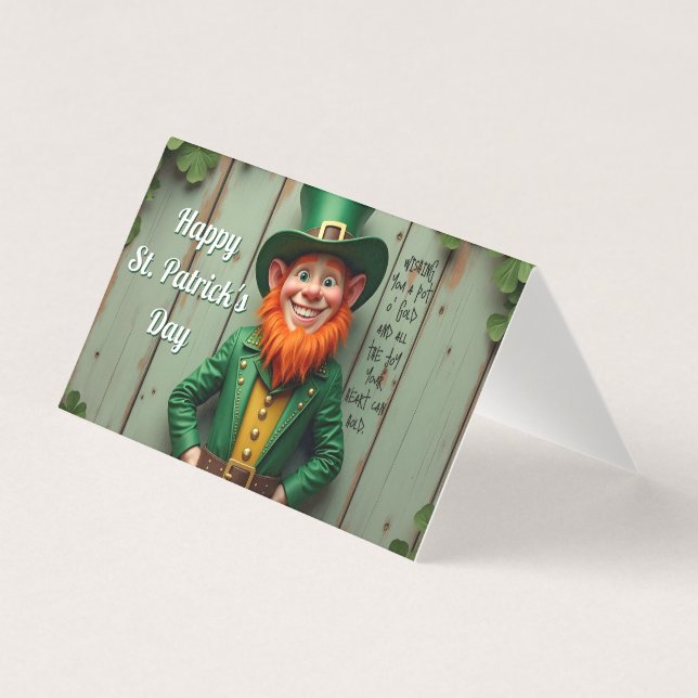 Happy St. Patrick's Day Leprechaun (Vorderseite)