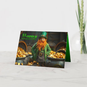 Happy St Patrick's Day Leprechaun HGC06 Karte