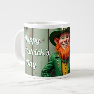 Happy St. Patrick's Day Leprechaun Jumbo-Tasse