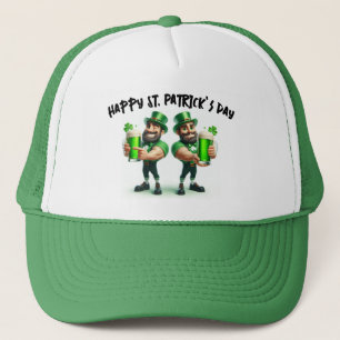 Happy St Patrick's Day Leprechauns Truckerkappe