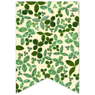 Happy St. Patrick's Day Lucky Clover Wimpelkette