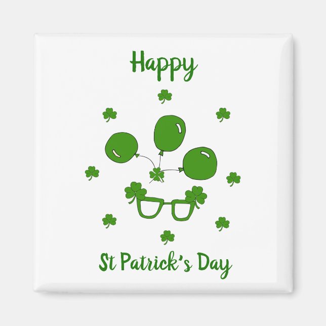Happy St Patrick's Day Magnet (Vorne)