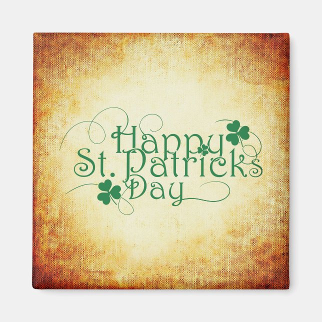 Happy St. Patrick's Day Magnet (Vorne)