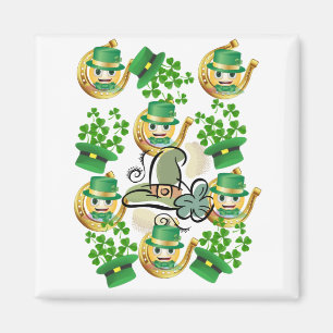 Happy St. Patrick's Day Magnete Horseshoe Magnet
