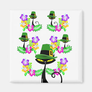 Happy St. Patrick's Day Magnete Katze Magnet