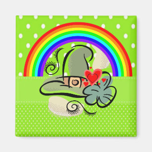 Happy St. Patrick's Day Magnete Rainbow Magnet