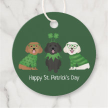 Happy St Patricks Day Maltipoo Dogs