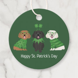 Happy St Patricks Day Maltipoo Dogs Geschenkanhänger