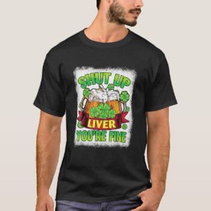 Happy St Patricks Day Männer Frauen halten Leber a T-Shirt