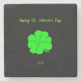 Happy St. Patrick's Day Marble Stone Untersetzer