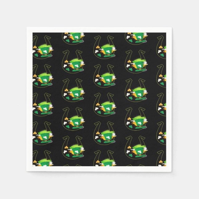 Happy St. Patrick's Day Napkins Serviette (Vorderseite)
