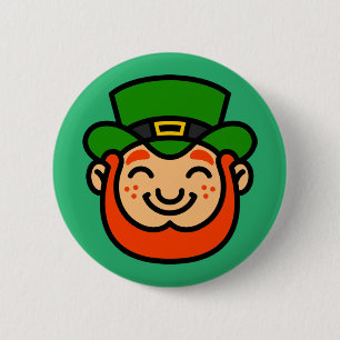 Happy St. Patrick's Day   Niedlich Lucky Leprechau Button