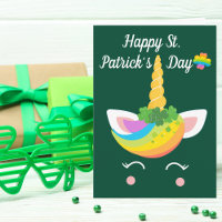 Happy St. Patricks Day Niedlich Unicorn individuel