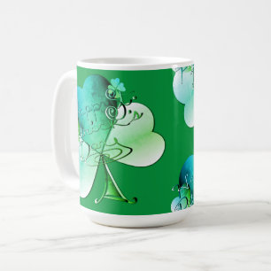 "Happy St. Patrick's Day" Originelles Kunstwerk Kaffeetasse