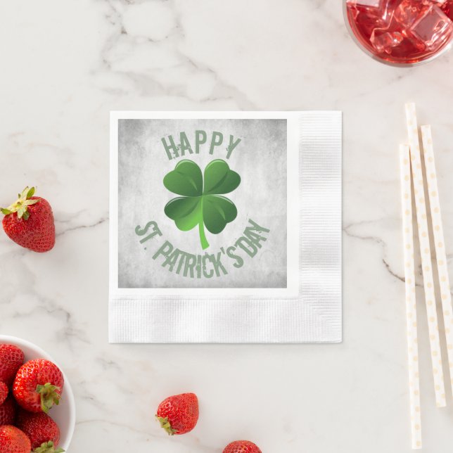 Happy St. Patrick's Day Paper Napkins Serviette (Beispiel)