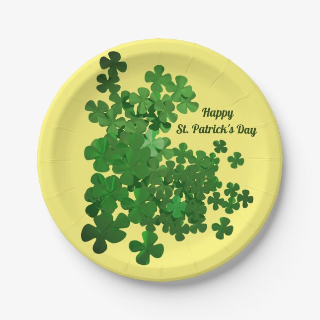 Happy St. Patrick's Day Pappteller (Vorderseite)