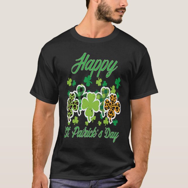 Happy St Patricks Day Patterns Saint Pattys Frauen T-Shirt (Vorderseite)