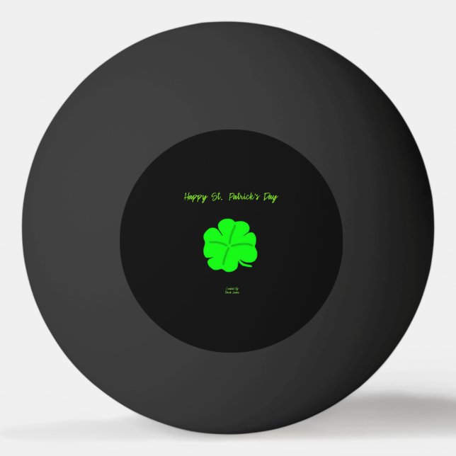 Happy St. Patrick's Day Ping Pong Ball Tischtennisball (Vorderseite)