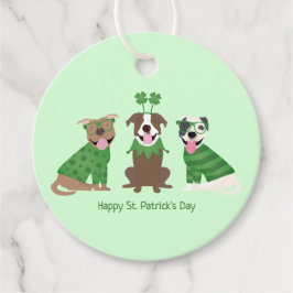 Happy St Patricks Day Pit Bull Hogs Geschenkanhänger