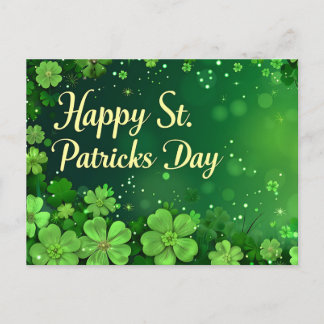 Happy St. Patrick's Day Postcard Feiertagspostkarte