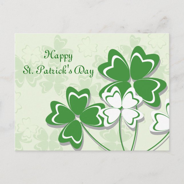 Happy St. Patrick's Day Postcard Postkarte (Vorderseite)