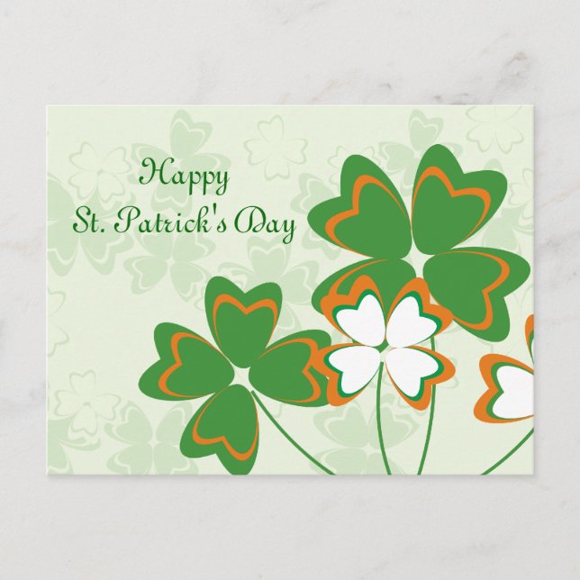 Happy St. Patrick's Day Postcard Postkarte (Vorderseite)