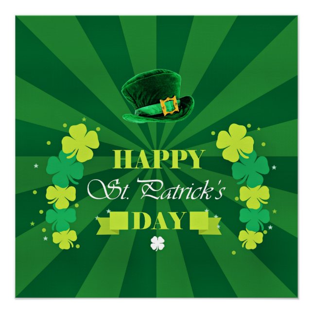 Happy St. Patrick&#x27;s Day Poster (Vorderseite)