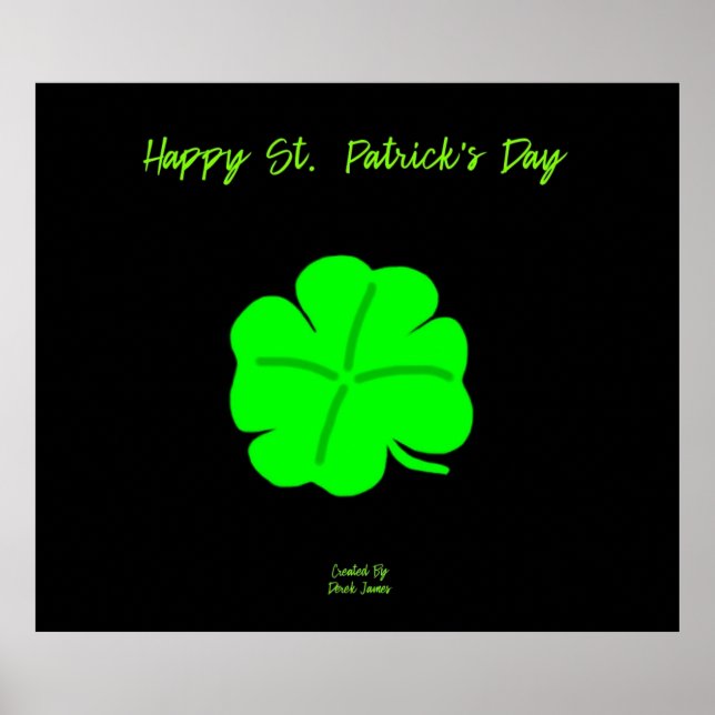 Happy St. Patrick's Day Poster (Vorne)
