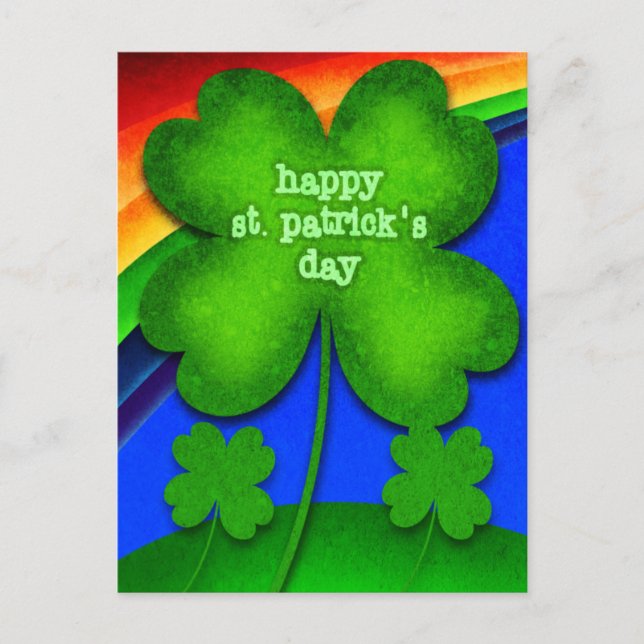 Happy St. Patrick's Day Postkarte (Vorderseite)