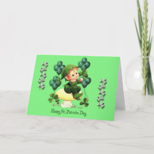 Happy St. Patrick's Day Pot of Gold and Rainbow Karte