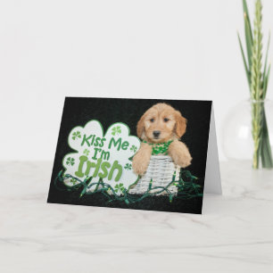 Happy St. Patrick's Day Puppy Feiertagskarte