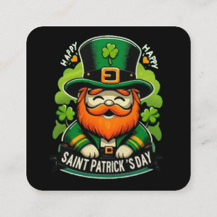 Happy St Patricks Day Quadratische Visitenkarte