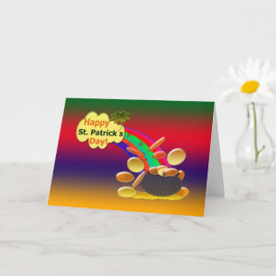Happy St. Patrick's Day Rainbow Karte