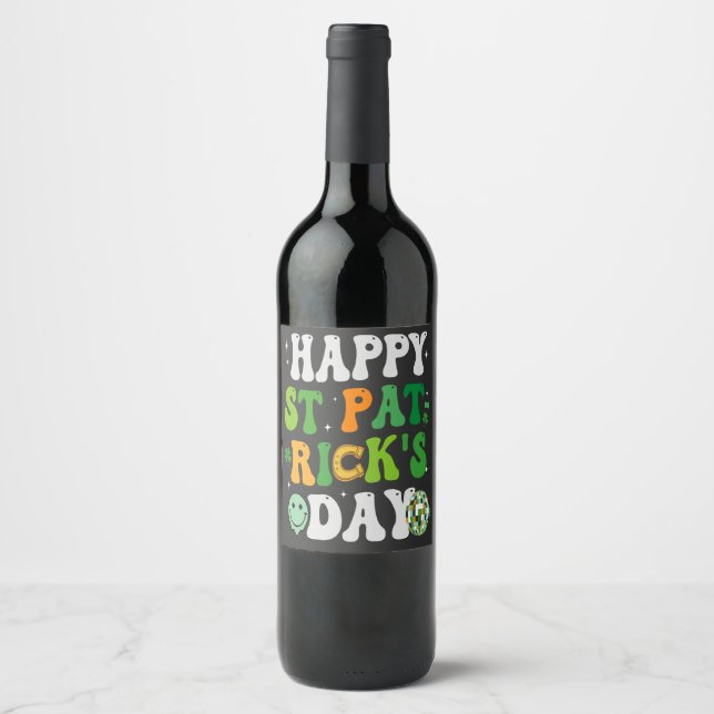 Happy St Patrick's Day Ristorante La Lanchetta Weinetikett (Vorderseite)