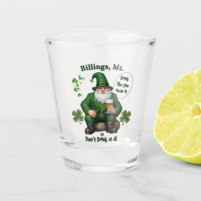 Happy St. Patrick's Day Schnapsglas (Vorderseite)